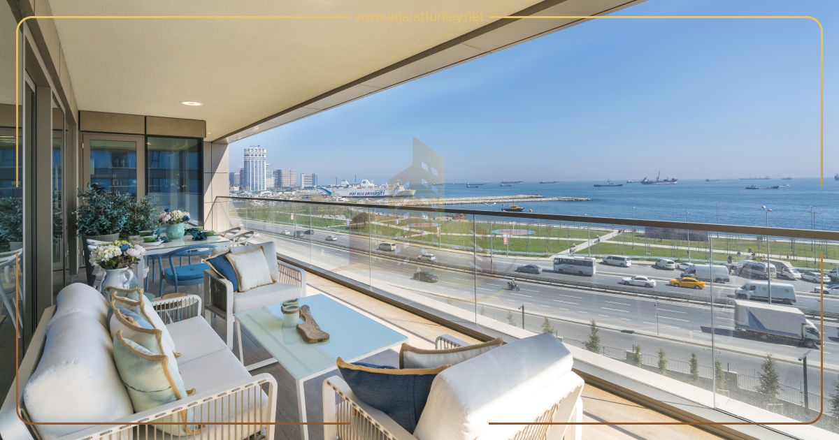 prestigious sea view apartments in bakirkoy